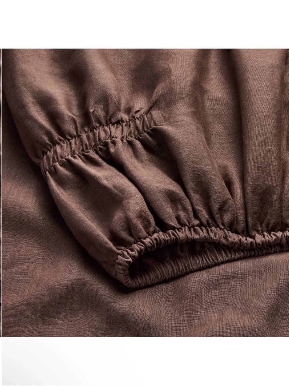 NWT California King 100% Linen Sheet Set Dark Fig - Casaluna